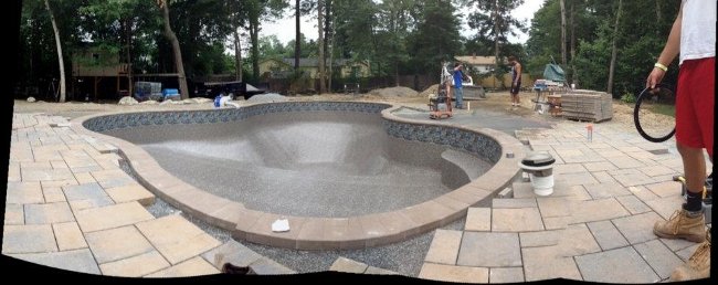 Salem NH In-Ground Pool Installation - Liner Install